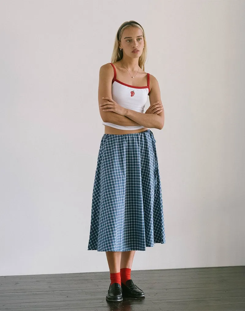 Navy Tartan Takara Skirt