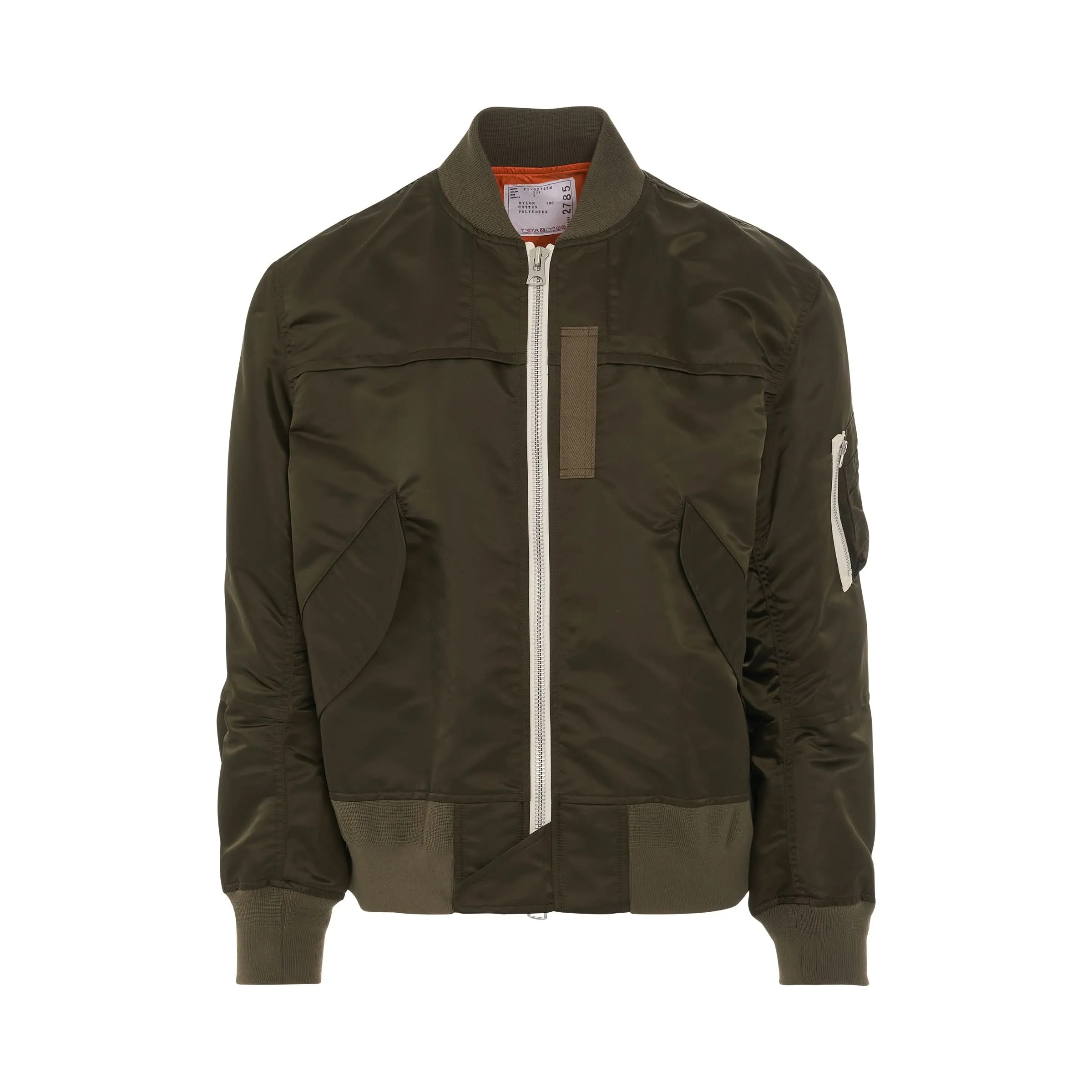 Nylon Twill Jacket in Khaki