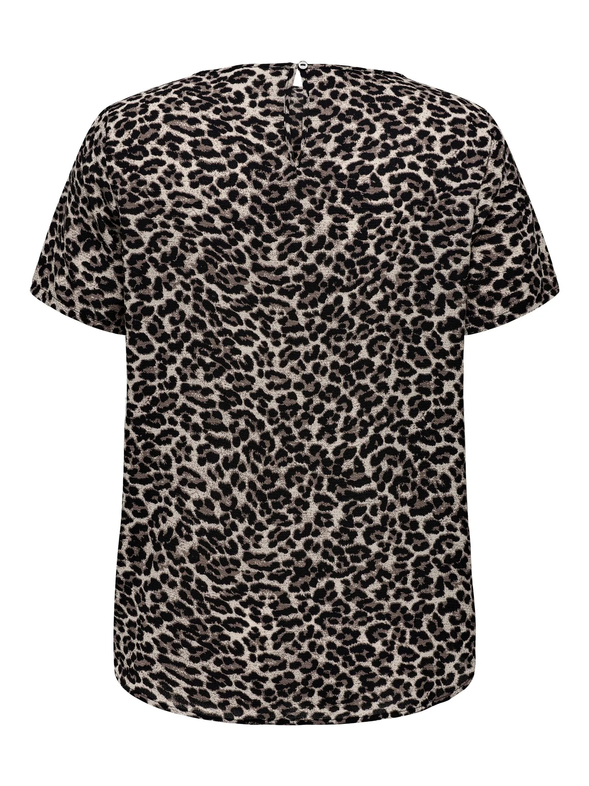 Only Carmakoma Vica Blouse in Leopard Print