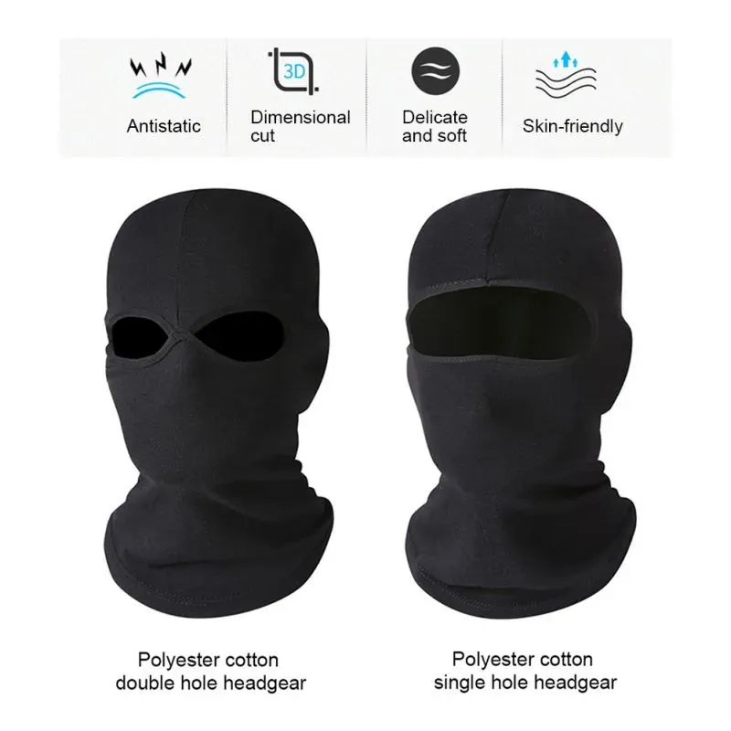 Outdoor Cycling Headgear Cotton Super Elastic Caps Windproof Full Face Masks Hood Neck Warmer Protector Beanies Balaclava