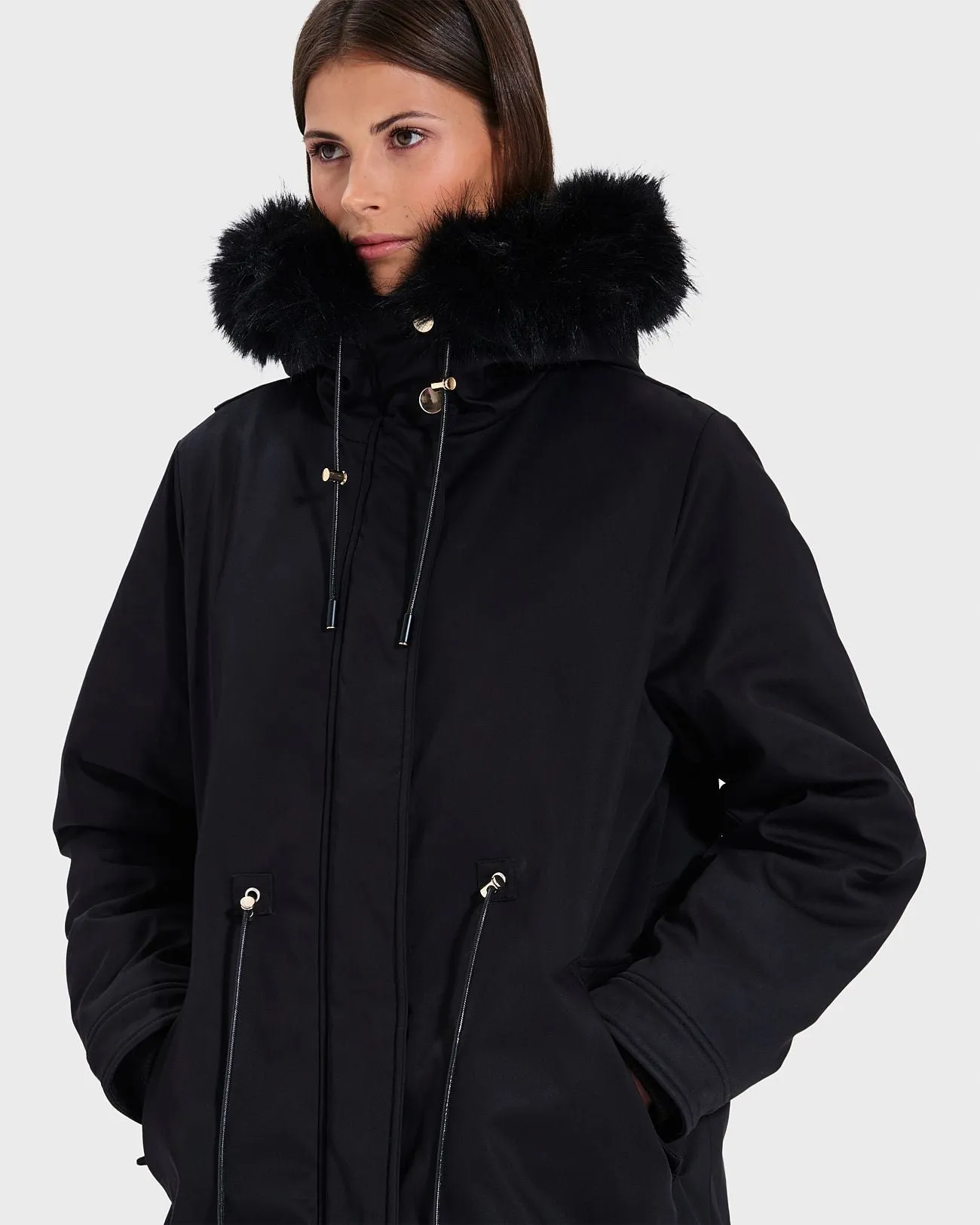 Parka Ajustée Noire