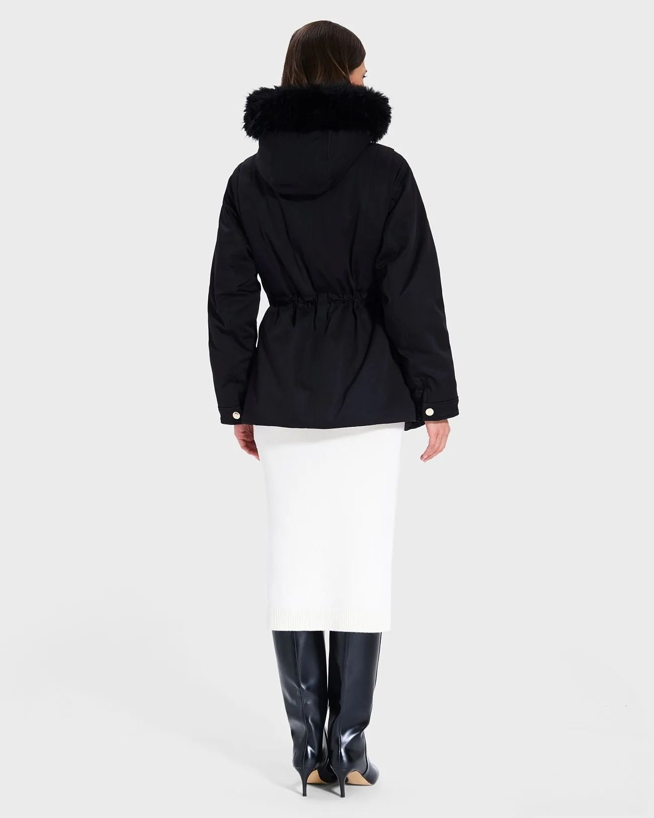 Parka Ajustée Noire