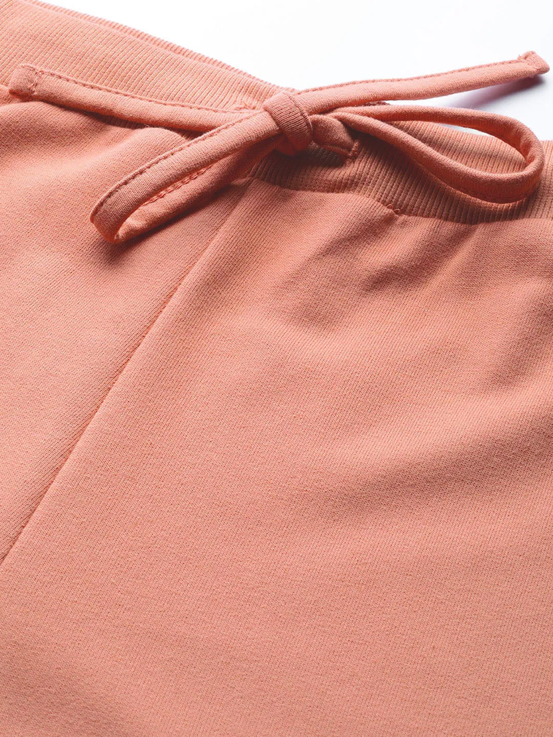 Peach Terry Side Tape Drawstring Pants