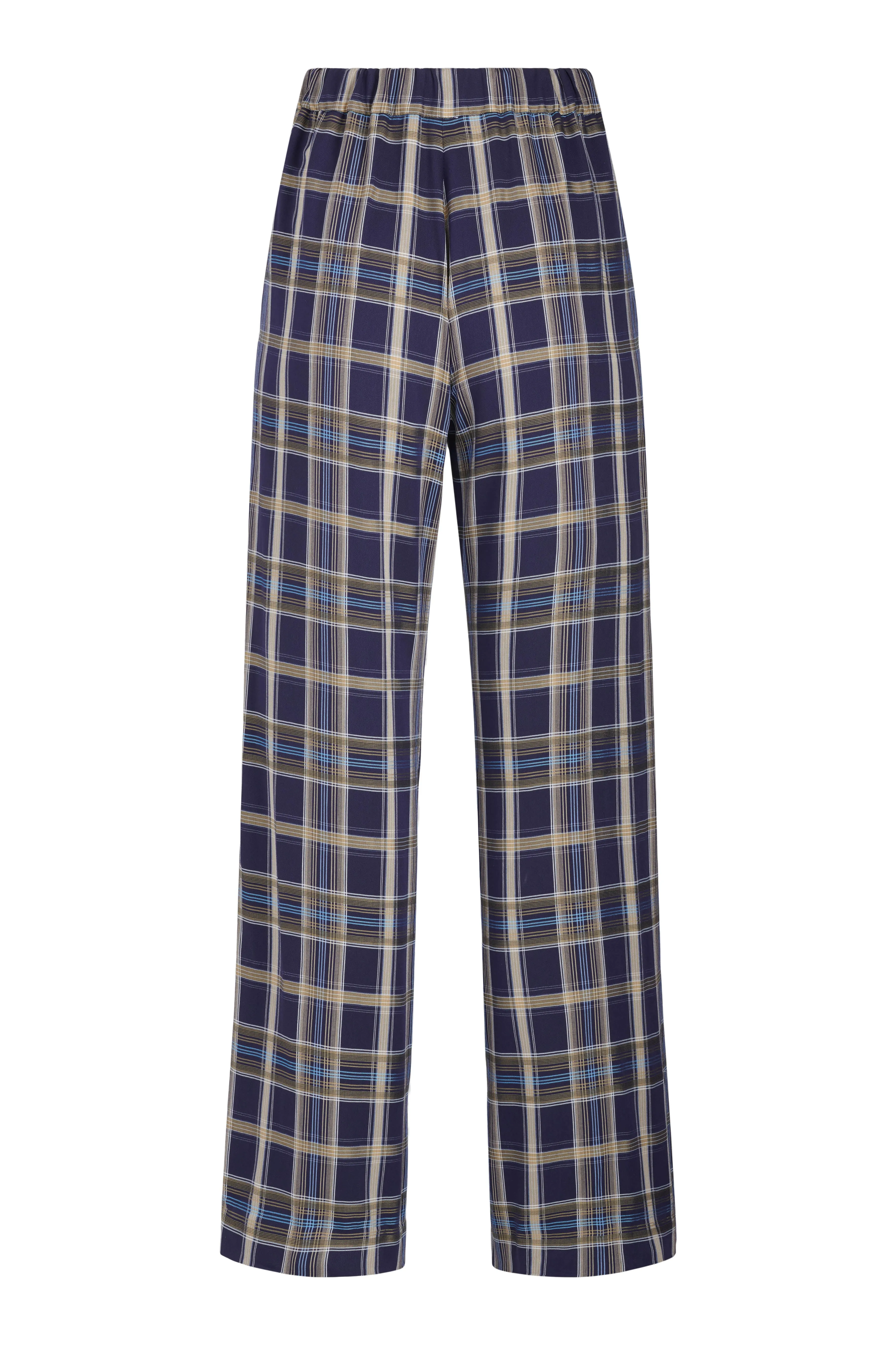 Plaid Wide Leg Pant