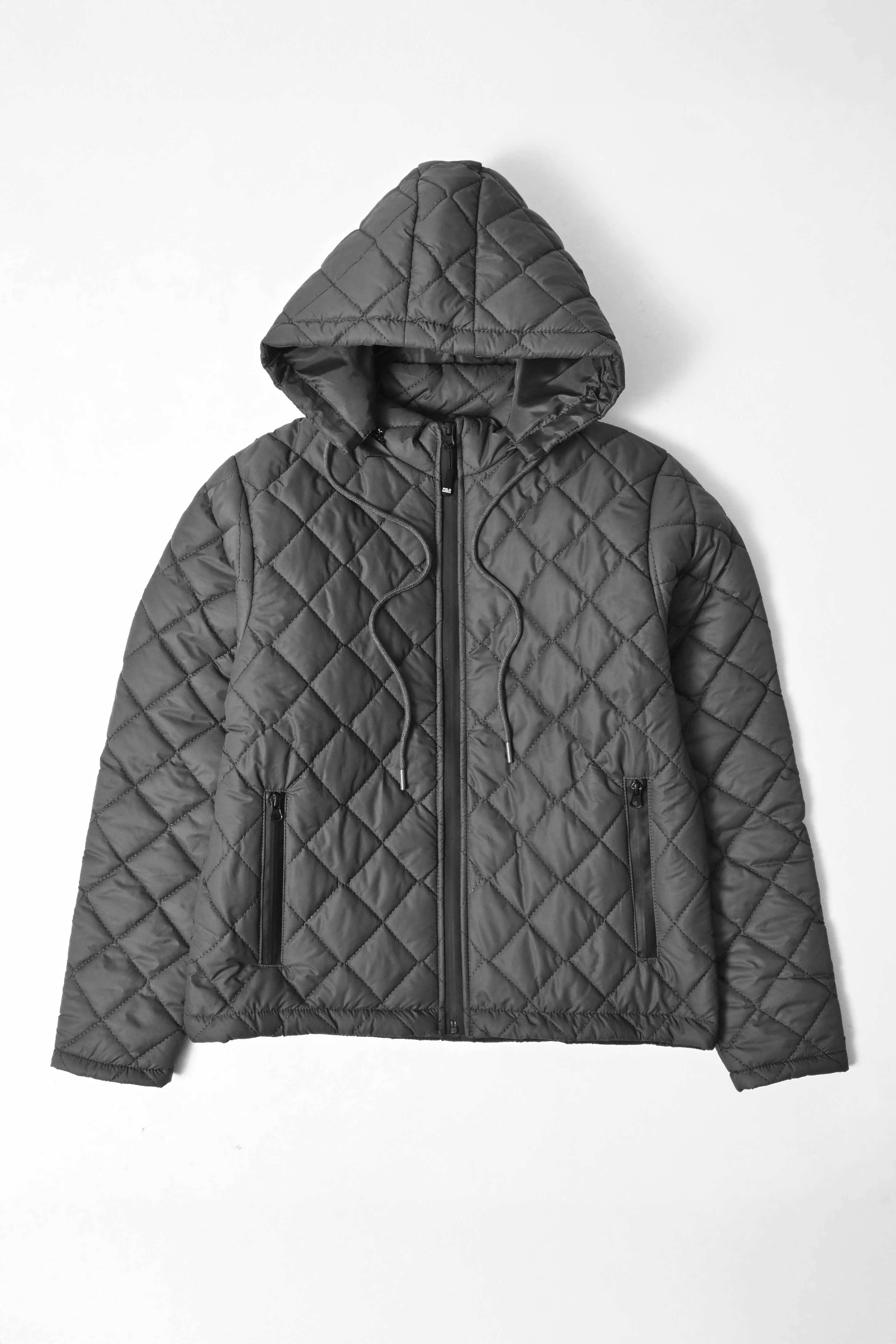 Polo Republica Men's Quilted Puffer Hooded Jacket