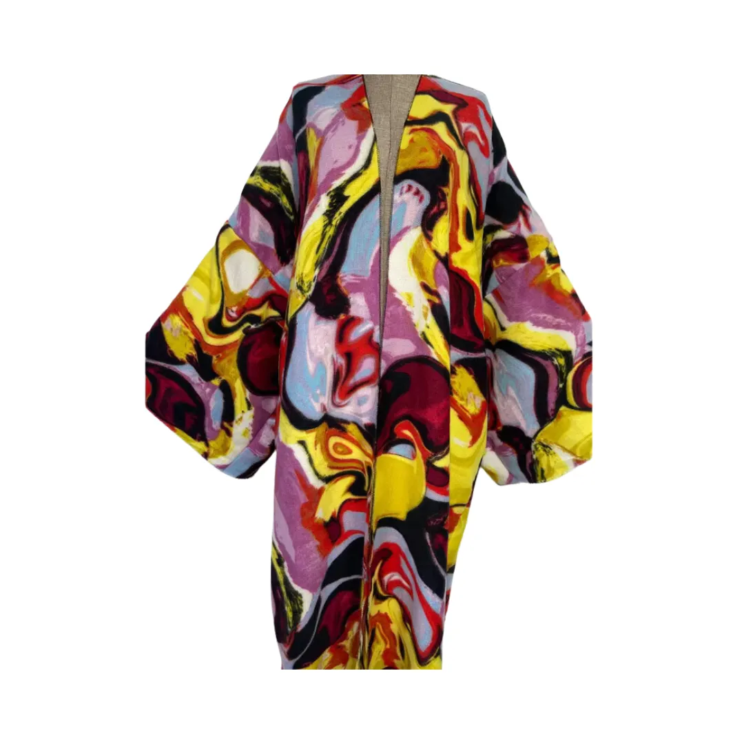 Pre Order: Abstract Kimono Cardigan - WINI