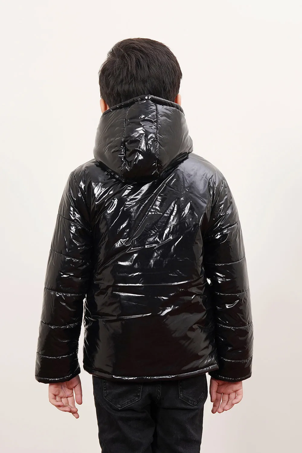 Quilted Glossy Puffer Jacket