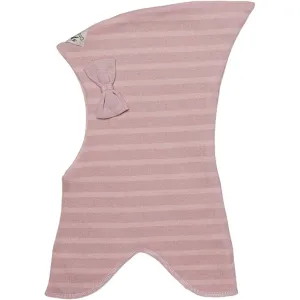 Racing Kids Balaclava Top Bow Stripe Cameo Rose / Dusty Rose