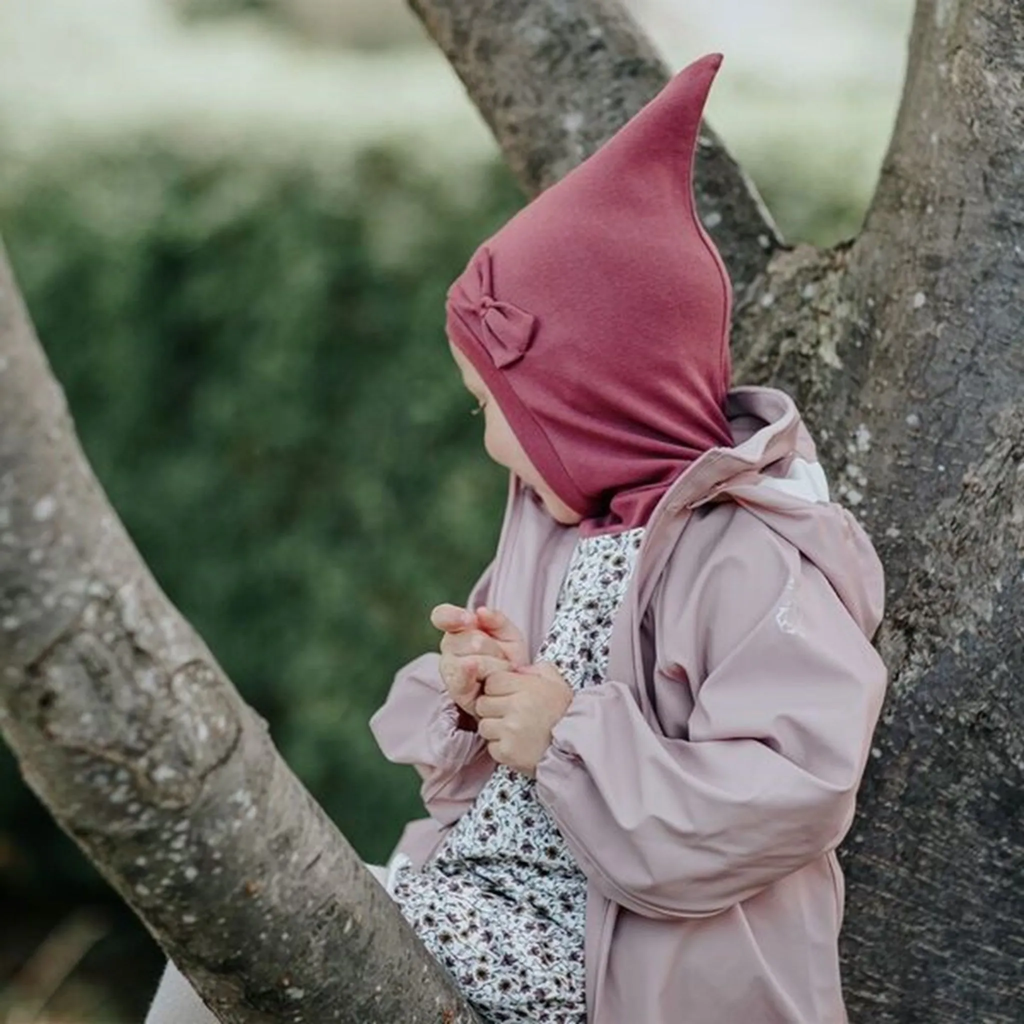 Racing Kids Top Balaclava Bow 2-layer Forrest Berries