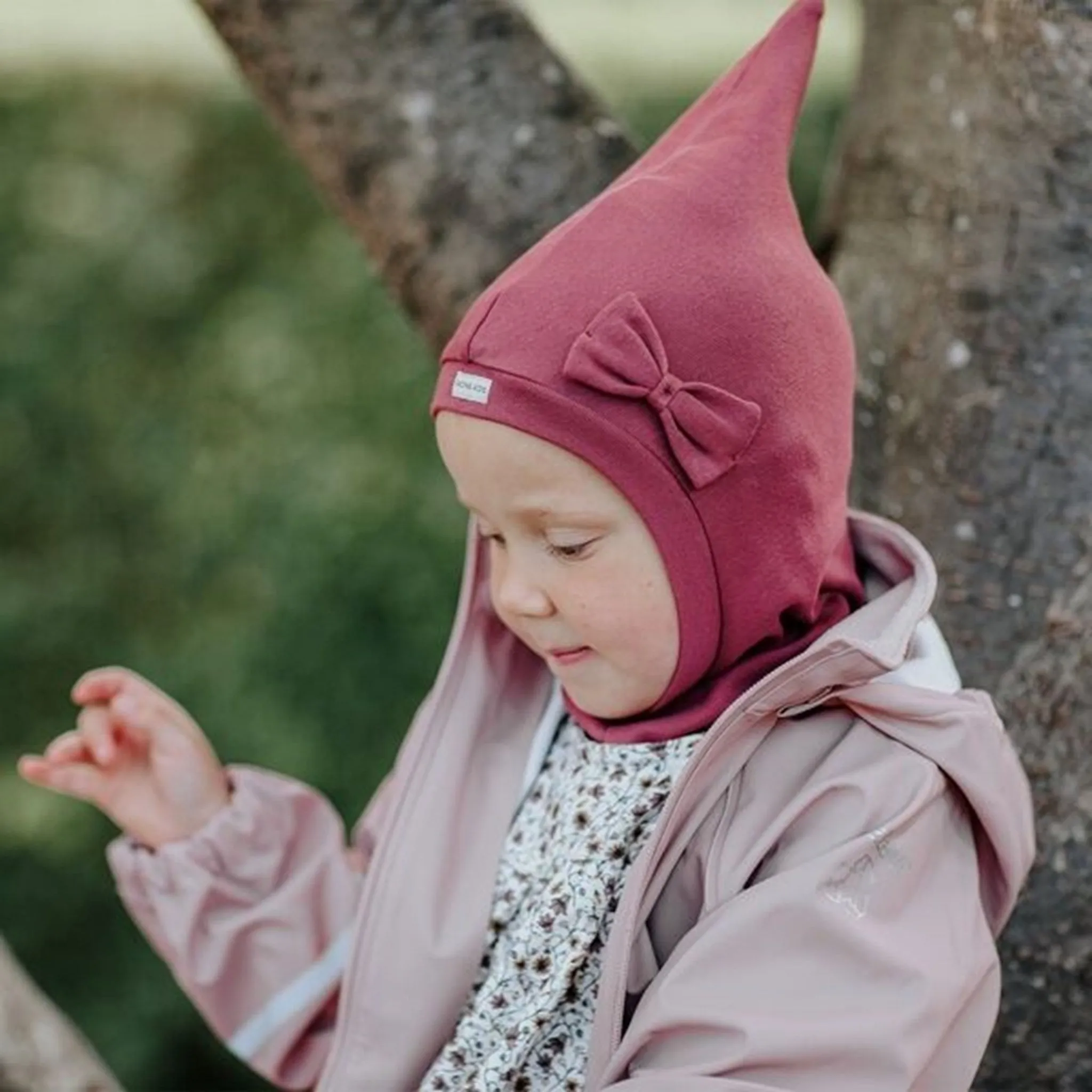 Racing Kids Top Balaclava Bow 2-layer Forrest Berries