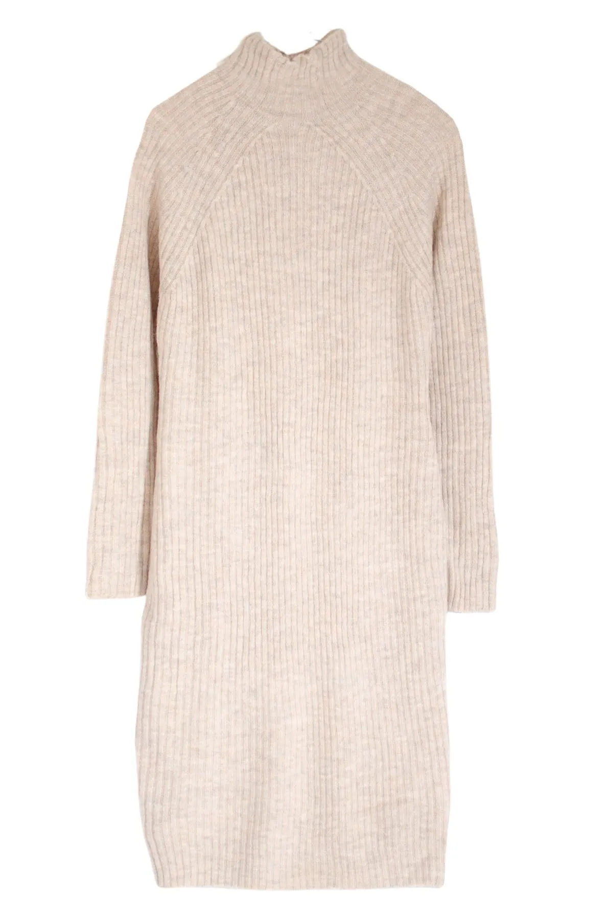 Ribbed High Neck Jumper Dress