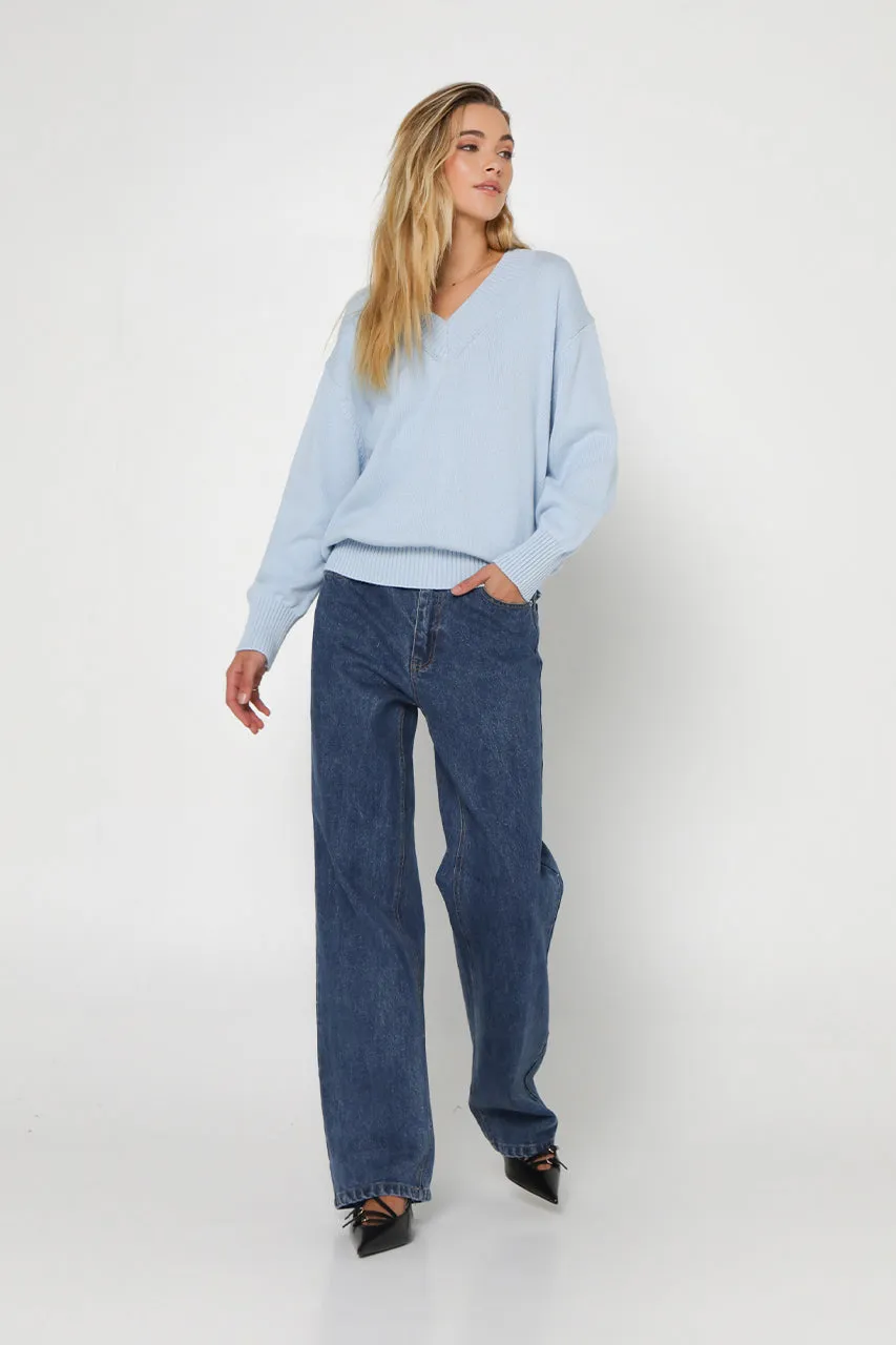 Rumi Knit Jumper | Powder Blue