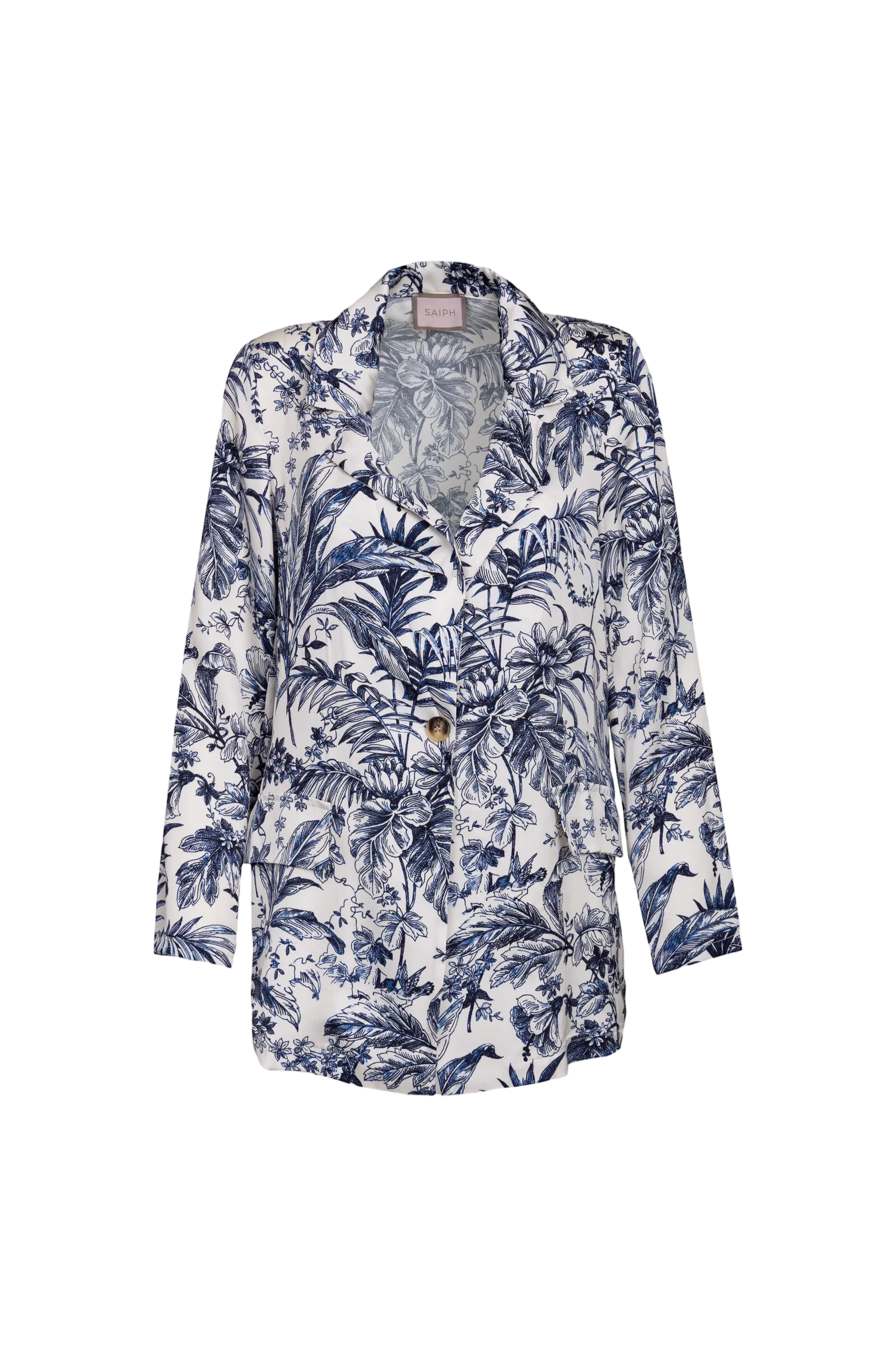 Saiph blue flower print blazer