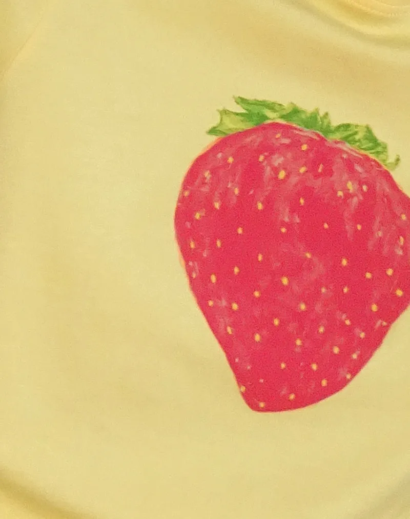 Saki Tee in Lemonade Oversized Strawberry