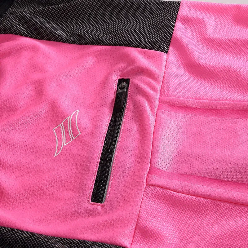 Santic Eyre Pink Women Jersey Long Sleeve