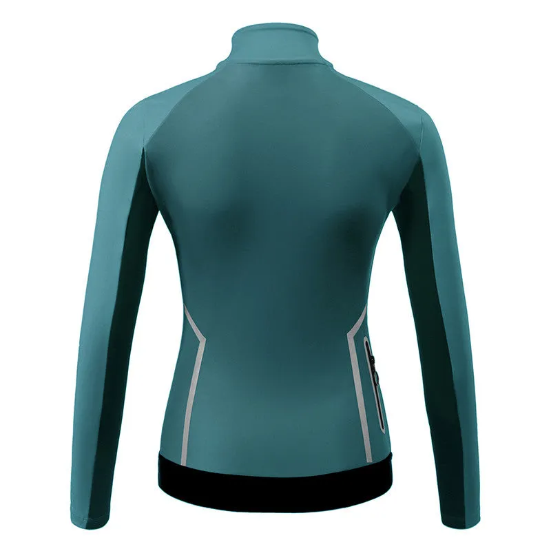 Santic Taki Cycling Jersey Women Long Sleeve Blue