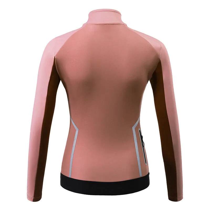 Santic Taki Cycling Jersey Women Long Sleeve Pink