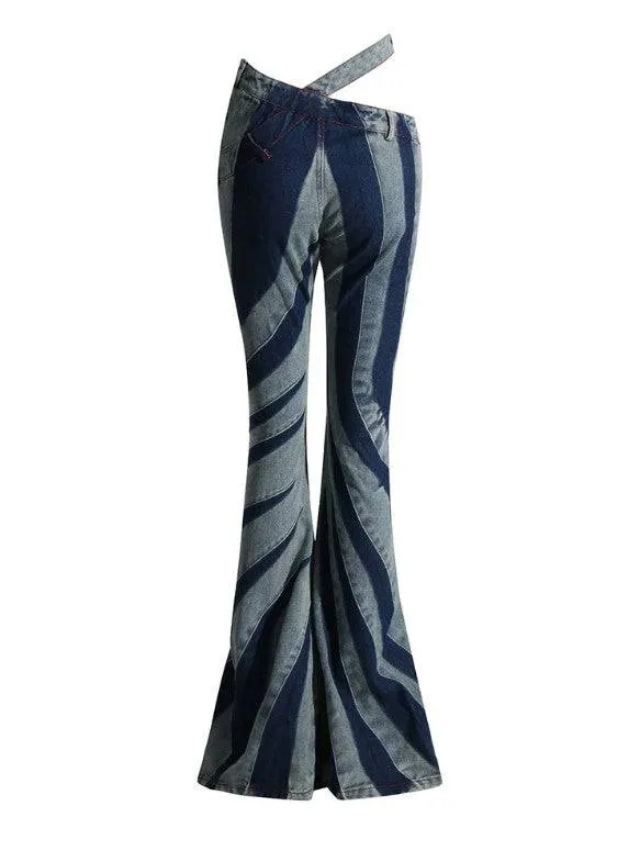 Shelby Cut-out Flared Jeans