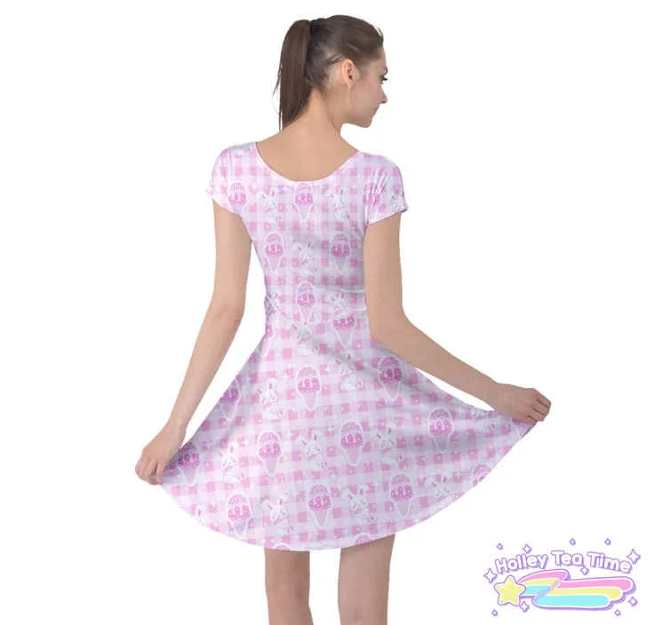 Sparkle Sweets cap sleeve skater dress [made to order]