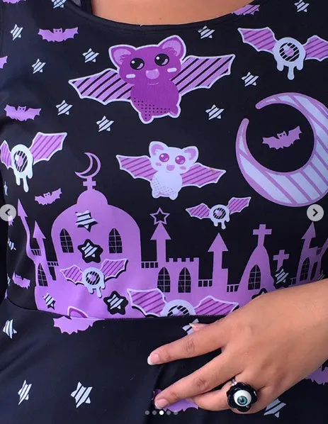 Spooky Bats Skater Dress [Made To Order]