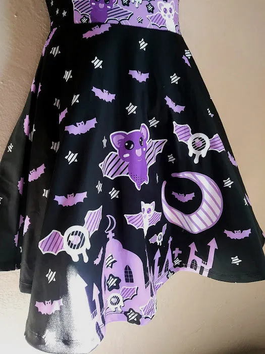 Spooky Bats Skater Dress [Made To Order]