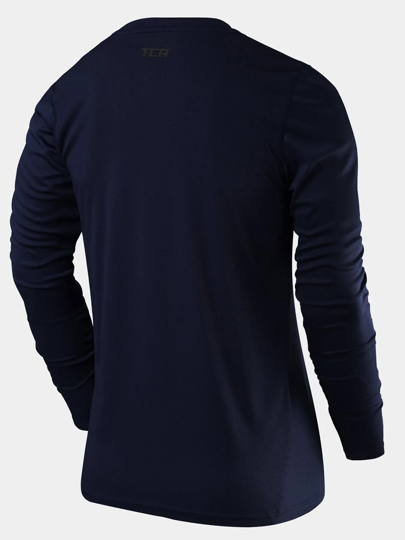 Stamina Long Sleeve Crew Neck Running Top For Men With Thumbholes