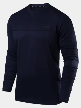 Stamina Long Sleeve Crew Neck Running Top For Men With Thumbholes