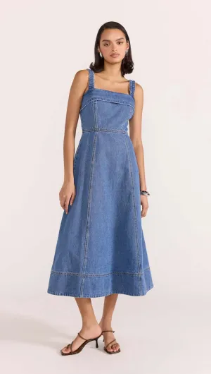 STAPLE THE LABEL Tate Denim Midi Dress