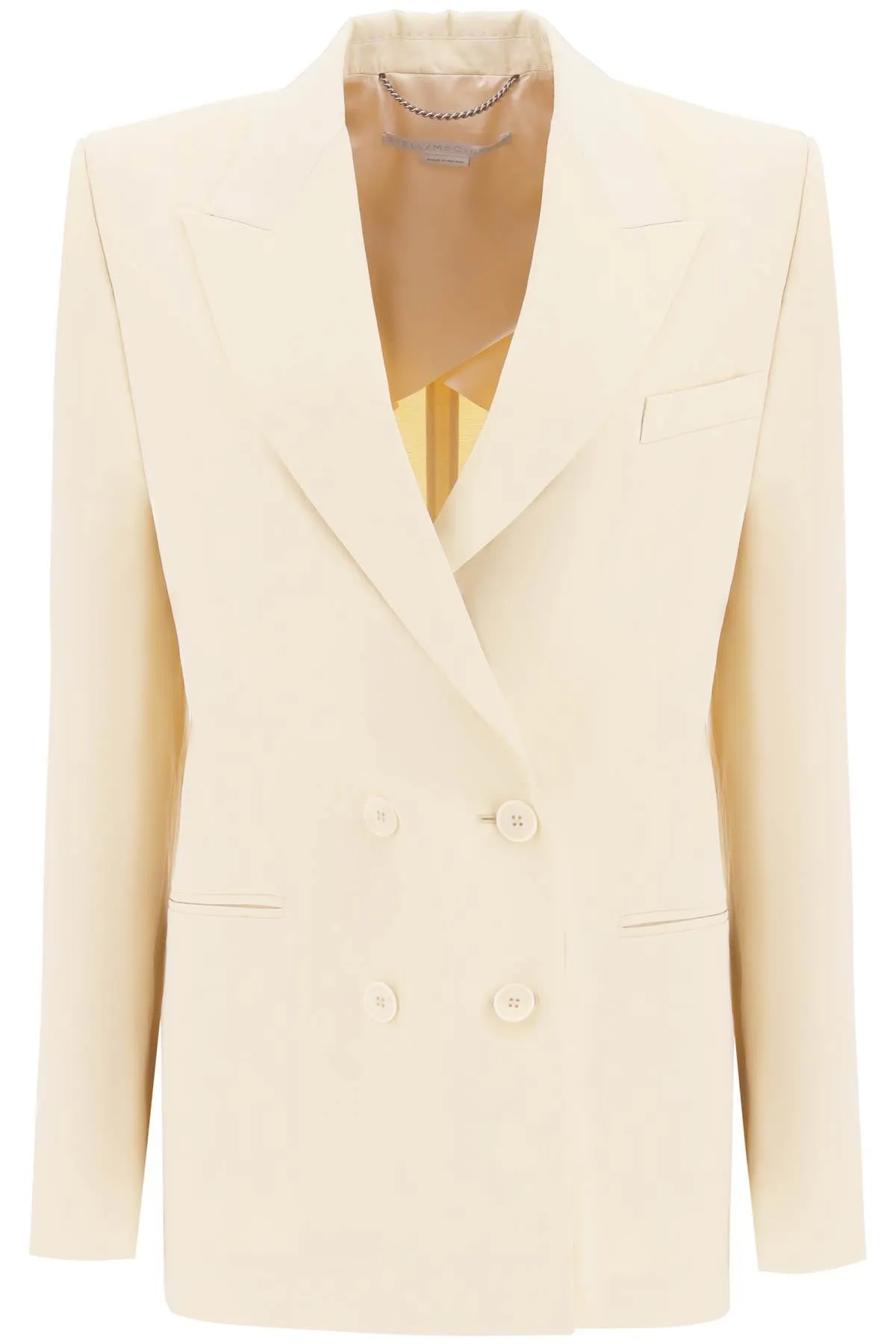 Stella mccartney linen blend double-breasted blazer