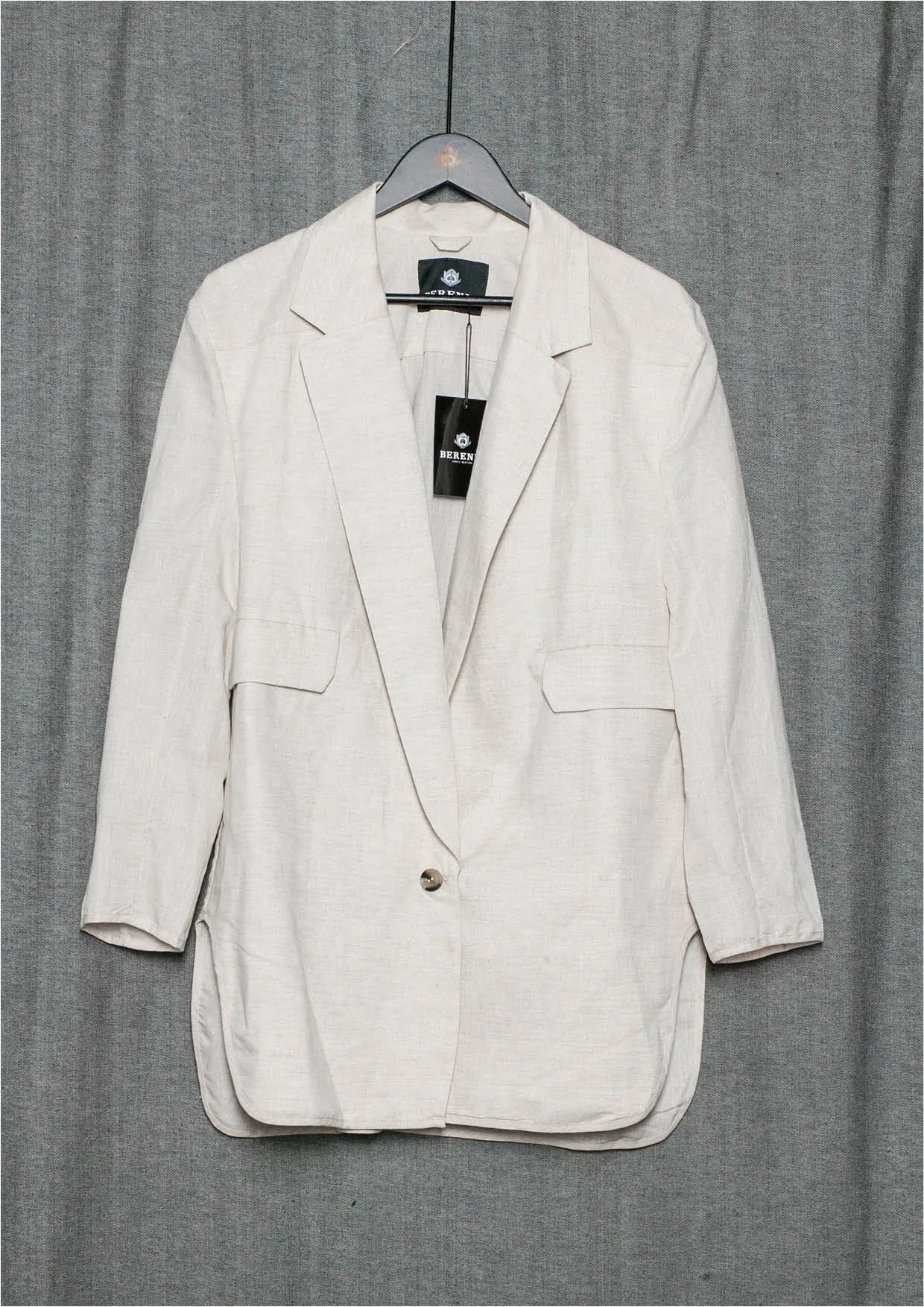 SUMMER BLAZER - LINEN natural white