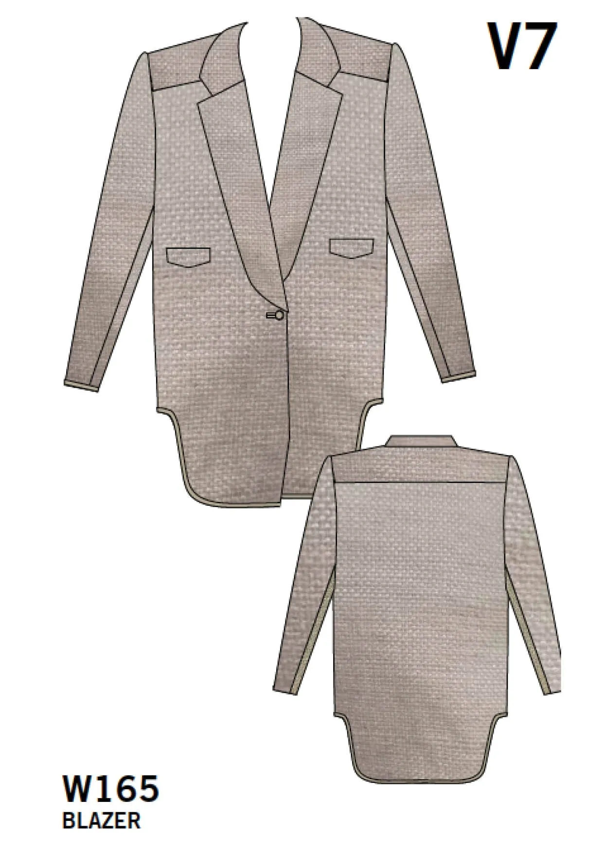 SUMMER BLAZER - LINEN natural white