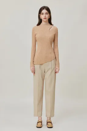 Sylphide | Noele Apricot Cut Out Wool Sweater