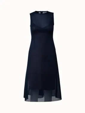 Techno Grid Midi Dress