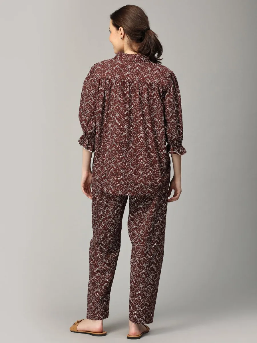 Terra Bloom Maternity and Nursing Nightwear Set