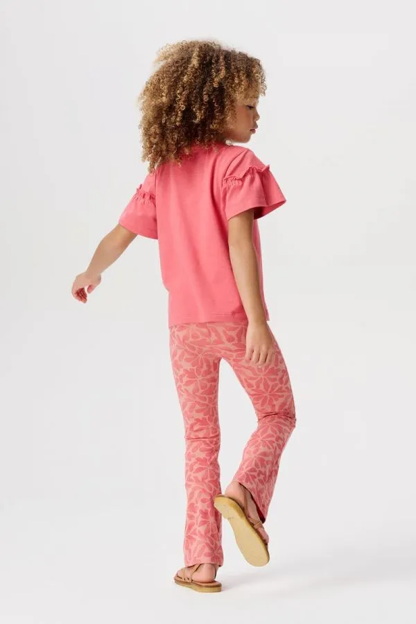 The Ephrata Flared Leggings - Rose - KIDS