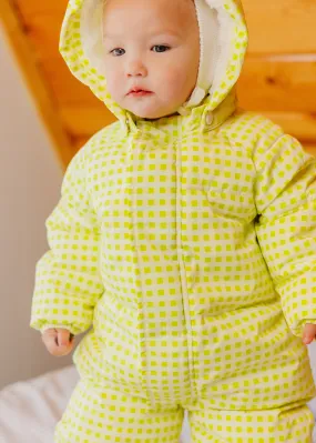 The Marshmallow Snow Suit | Citron Gingham