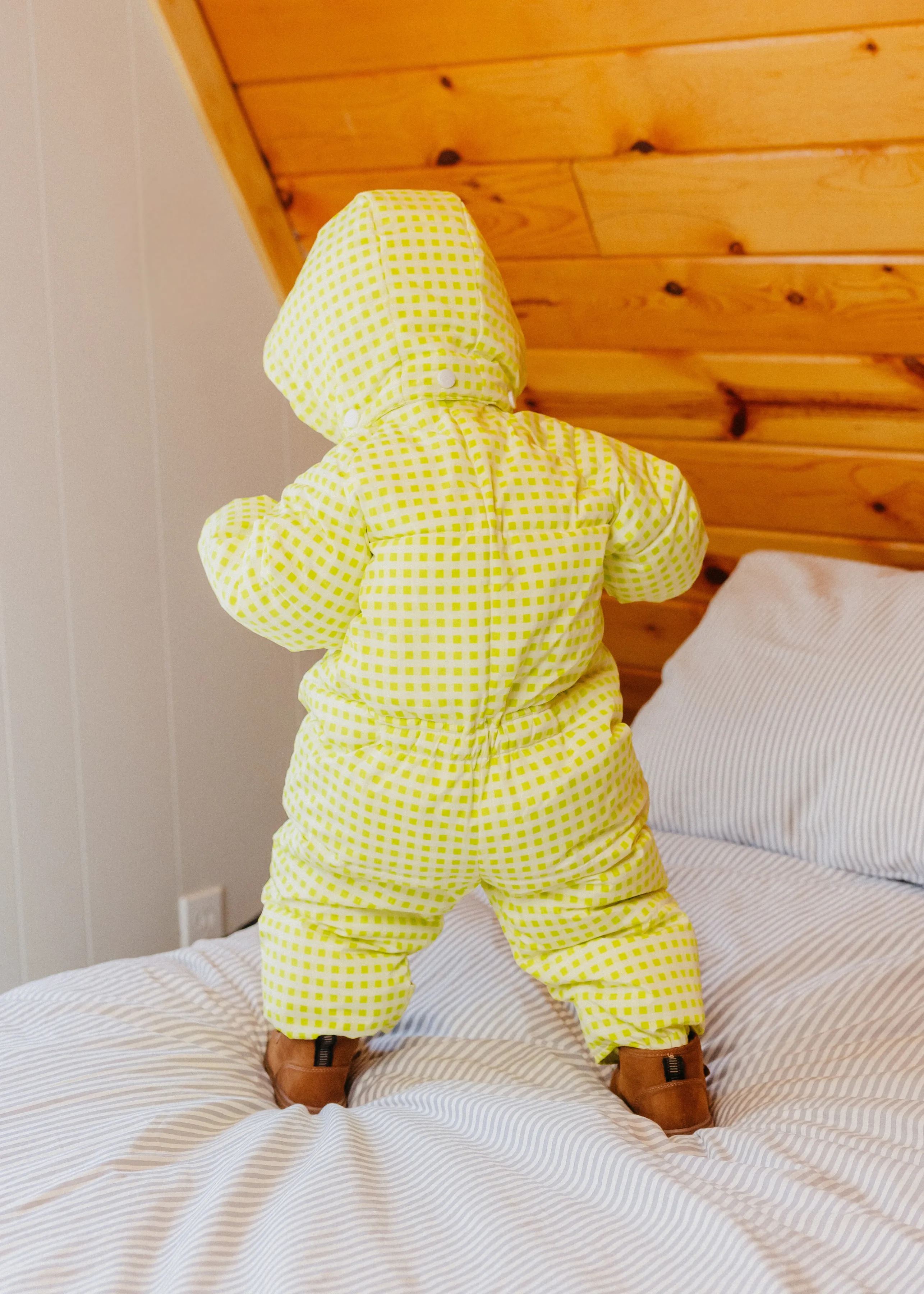 The Marshmallow Snow Suit | Citron Gingham