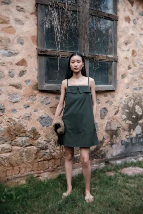 The Terra Tribe Deep Green Rachel Slip Dress