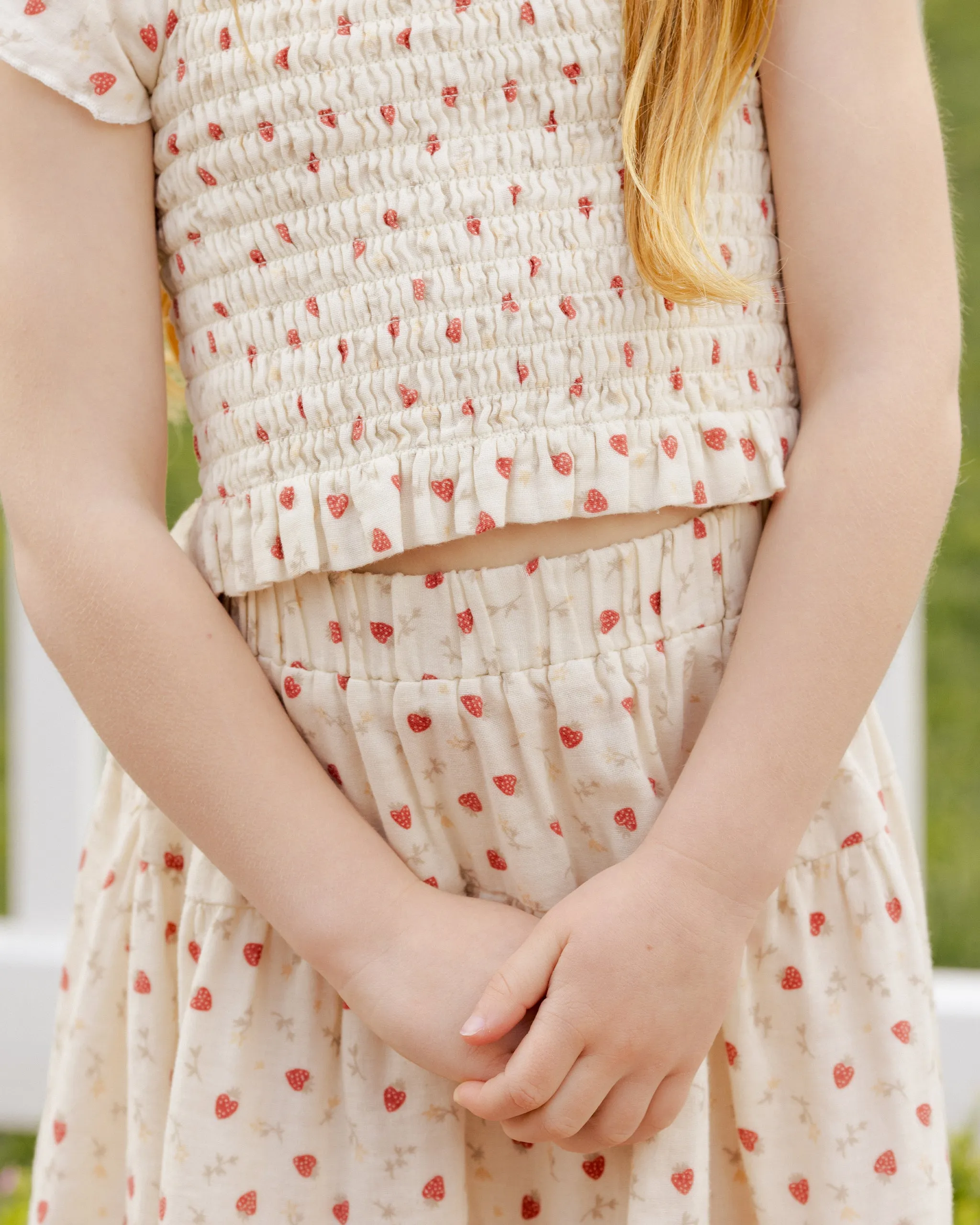 The Zayla Top by Rylee   Cru - Strawberry Field - KIDS