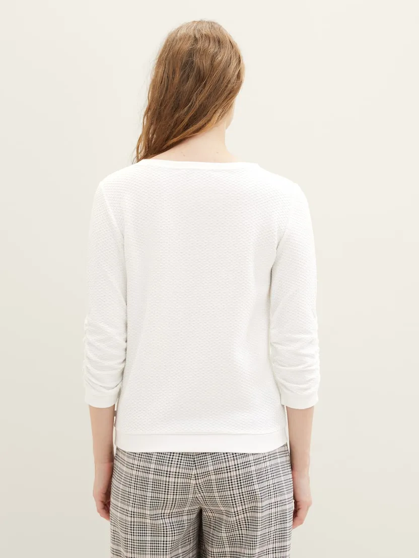 TOM TAILOR - Structured Sweatshirt - 1039979