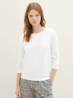 TOM TAILOR - Structured Sweatshirt - 1039979