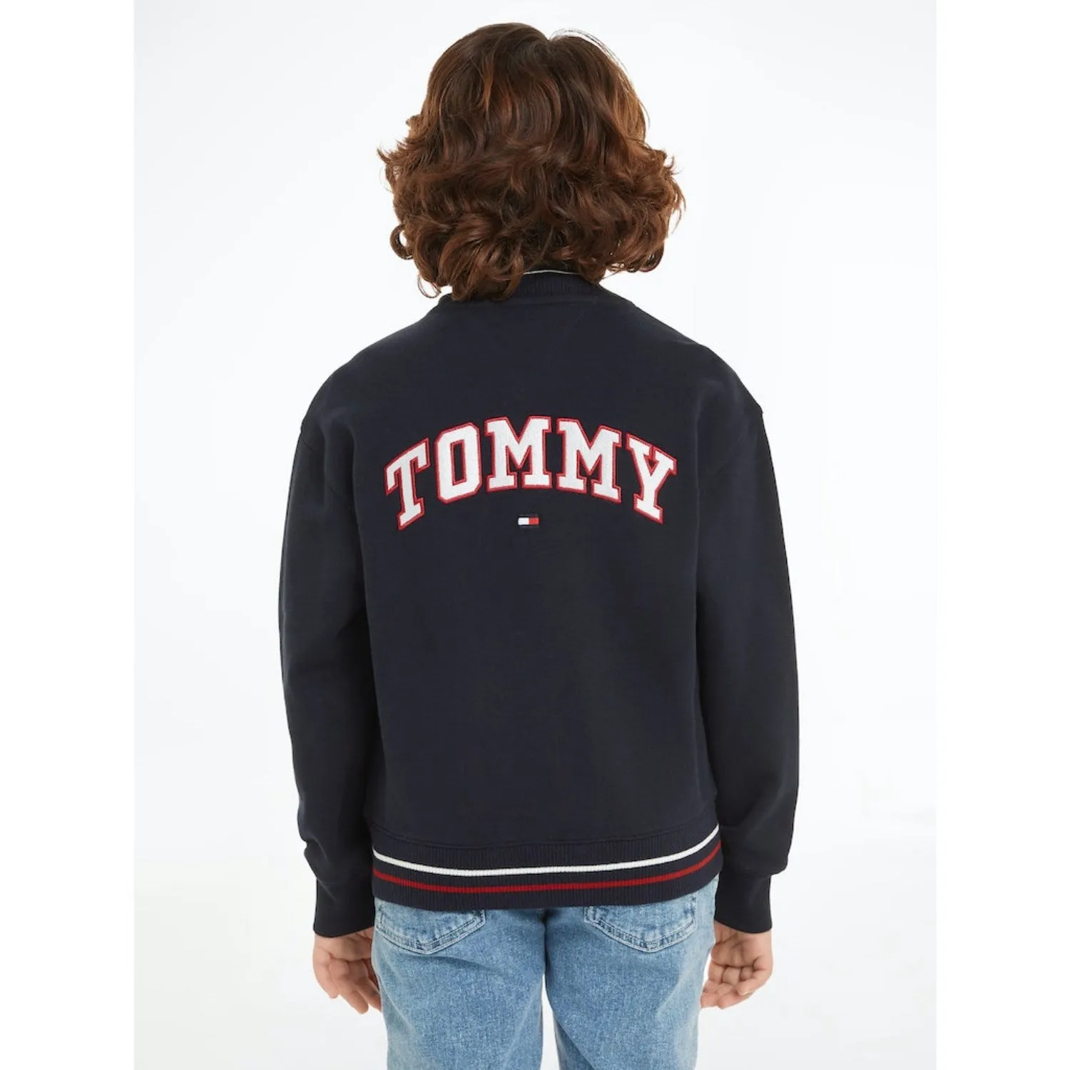 Tommy Hilfiger Desert Sky U Varsity Embroidery Bomber Jacket