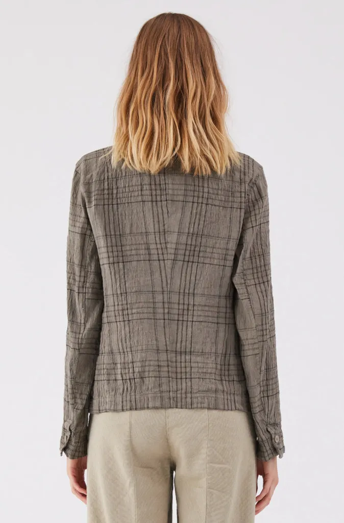 Transit Par Such Plaid Blazer in Grey