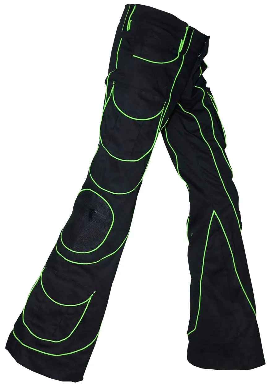 Tsunami Pants  : UV Lime Tri-skelion