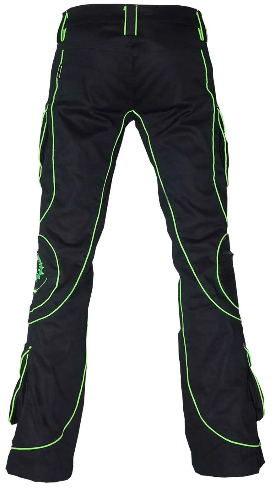 Tsunami Pants  : UV Lime Tri-skelion