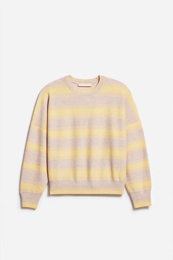 Vanessa Bruno Eugenie Striped Yellow Pullover