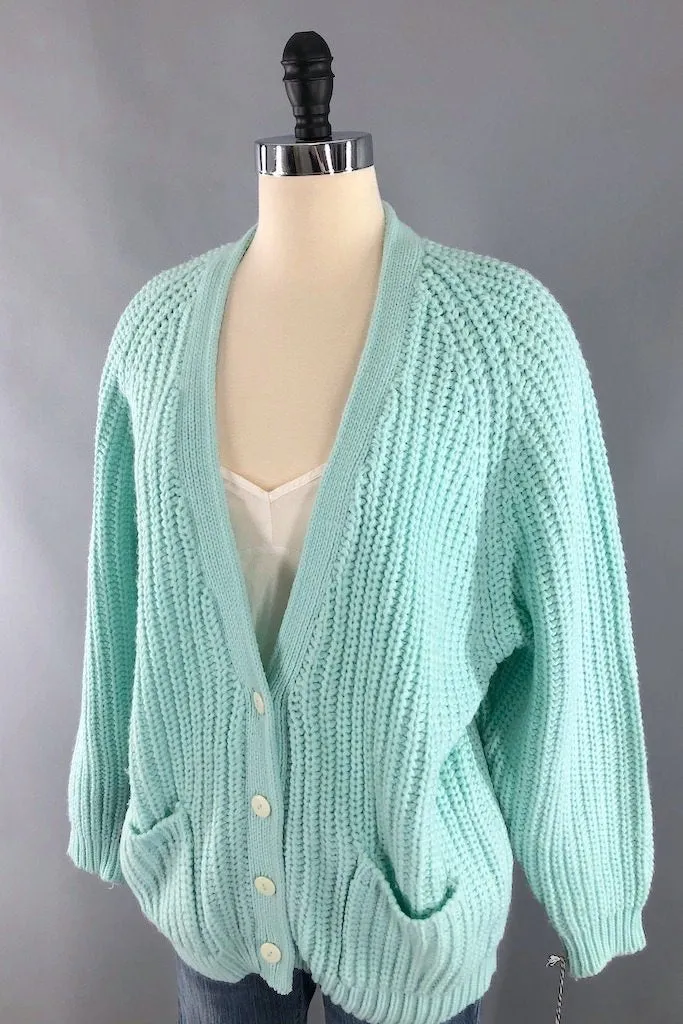 Vintage Minty Cardigan Sweater