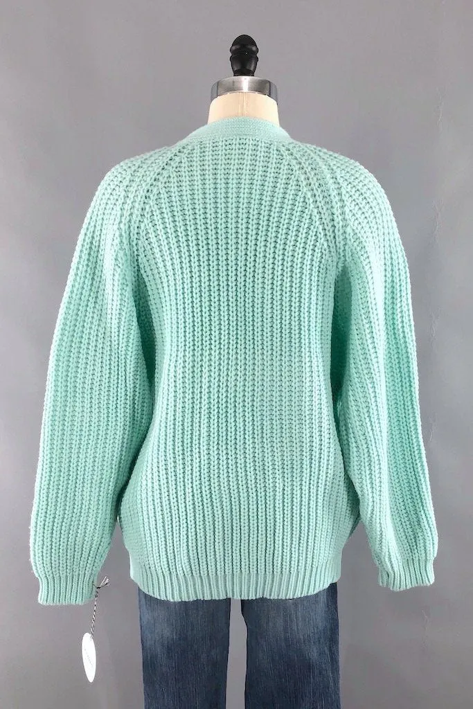 Vintage Minty Cardigan Sweater