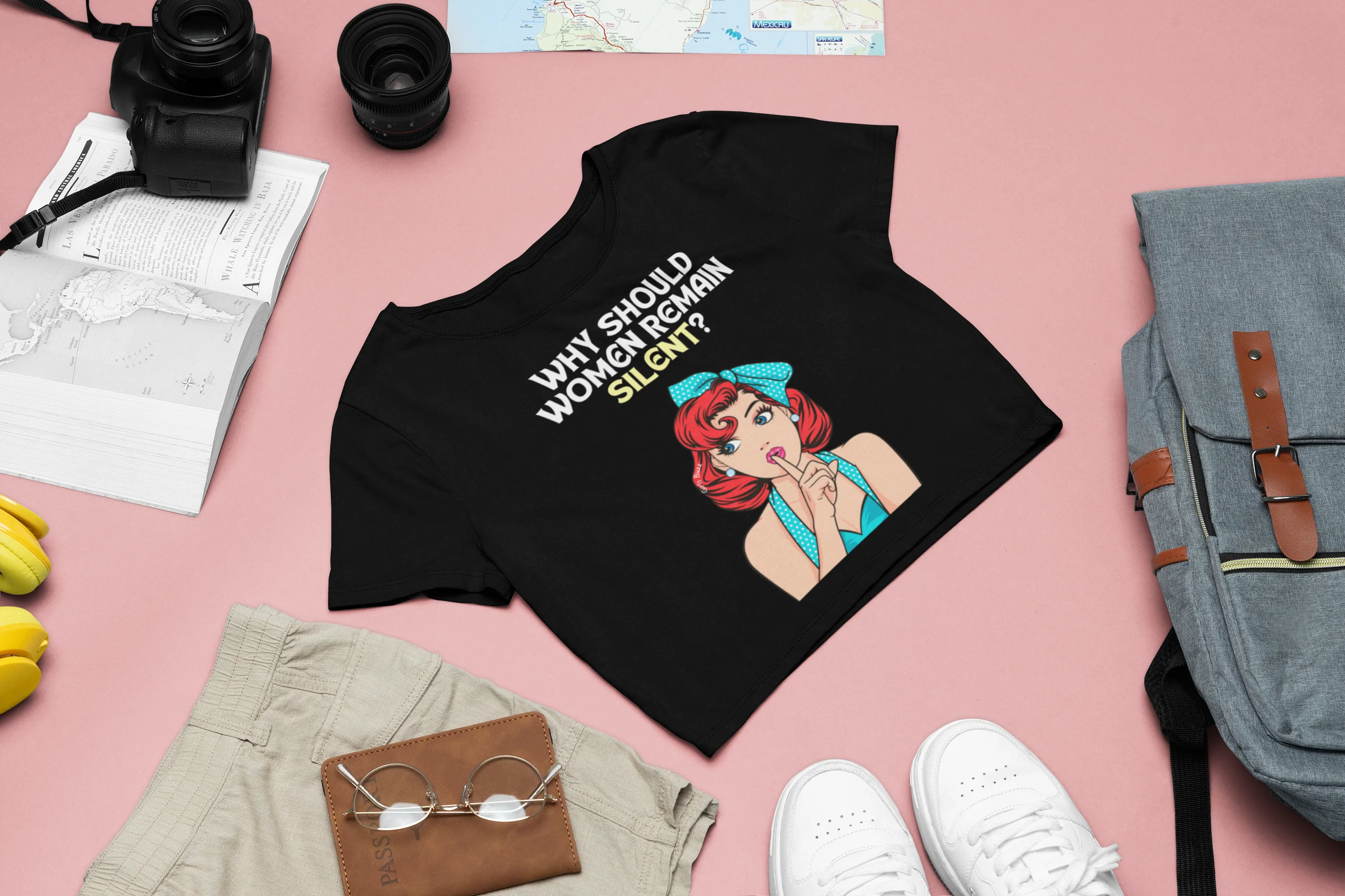 Why Should Women Remain Silent Crop Top