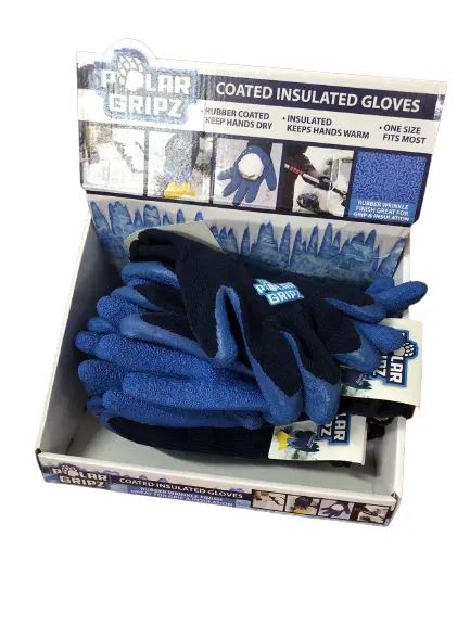 Winter Knit Hat Beanie and Glove Assortment Floor Display - 84 Pieces Per Retail Ready Display 88349